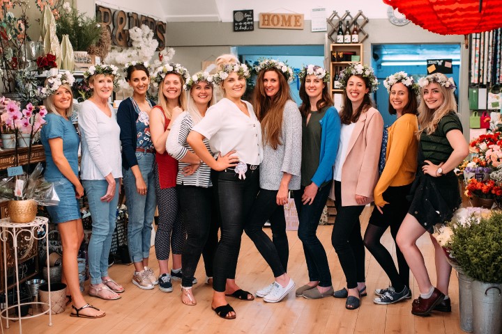 Flower Crown Hen Party Class